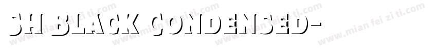 Sh Black Condensed字体转换